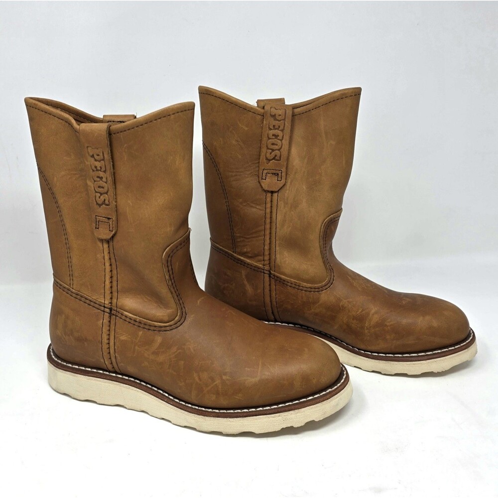 Red Wing Pecos 866 Pull On Leather Work Boot US 5 | EU 37 Made in USA Brown NEW - Picture 6 of 16